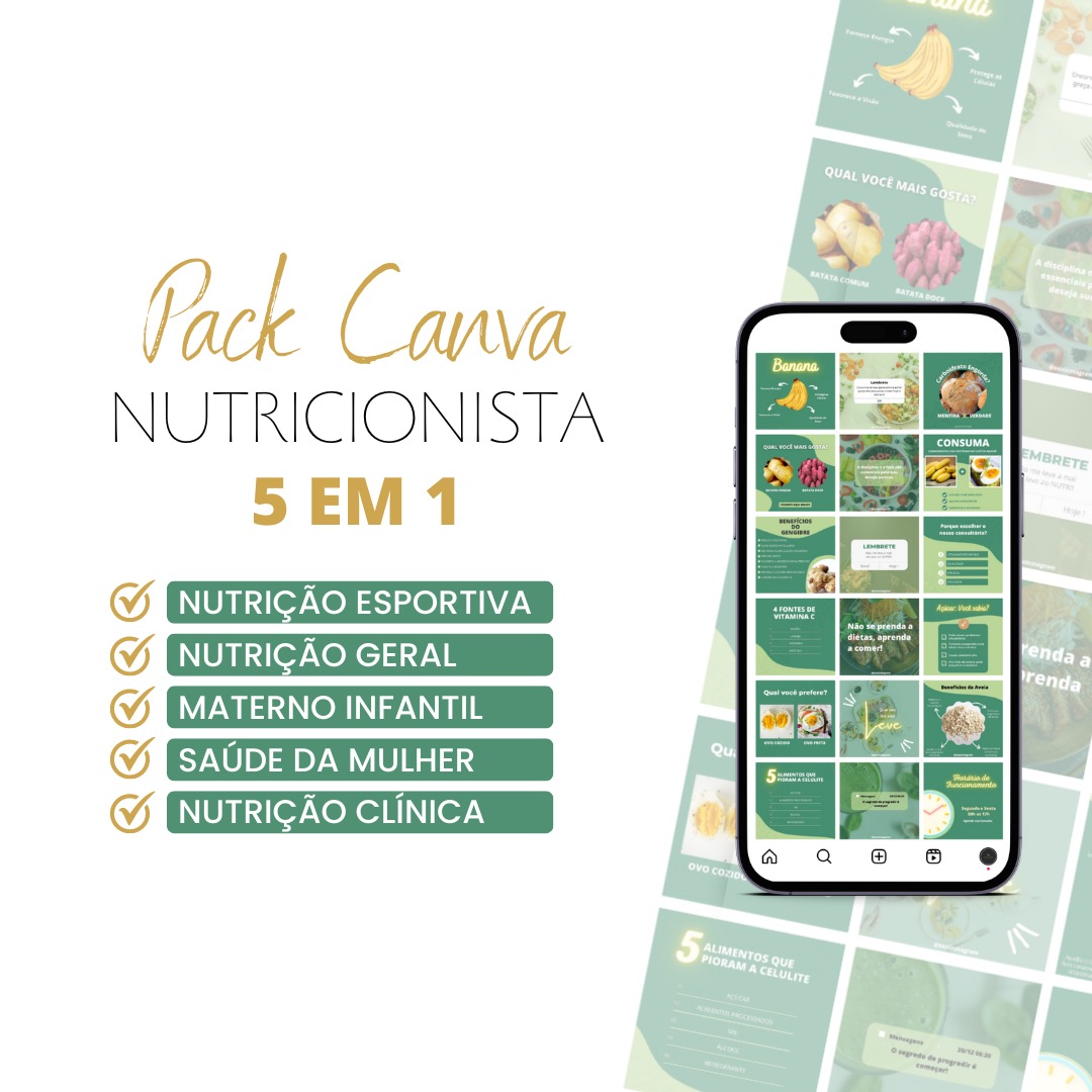 Pack canva nutricionista